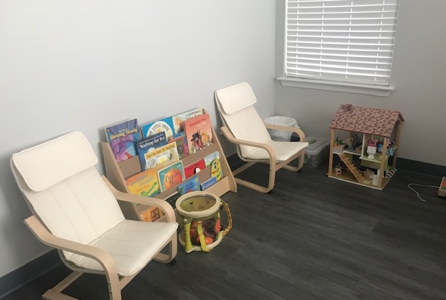 Waiting Area in ABA Therapy Clinic in Pflugerville, TX
